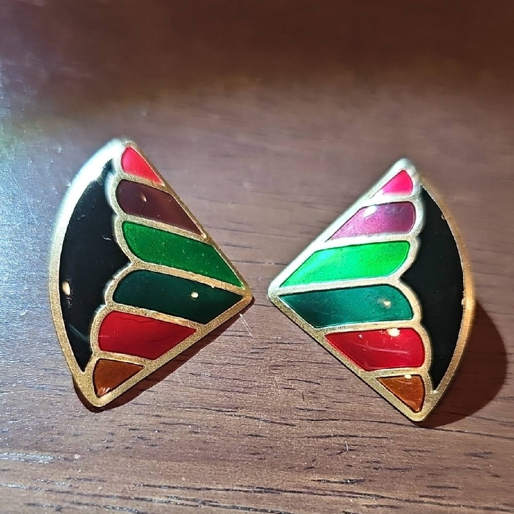 Colorful Geometric Earrings